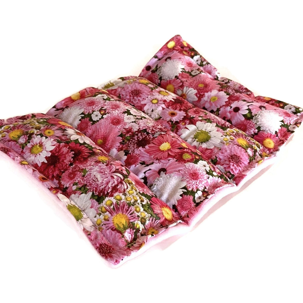 Medium Heat Pad or Cold Pack, Portable and Microwavable, Ten Fabric Choices
