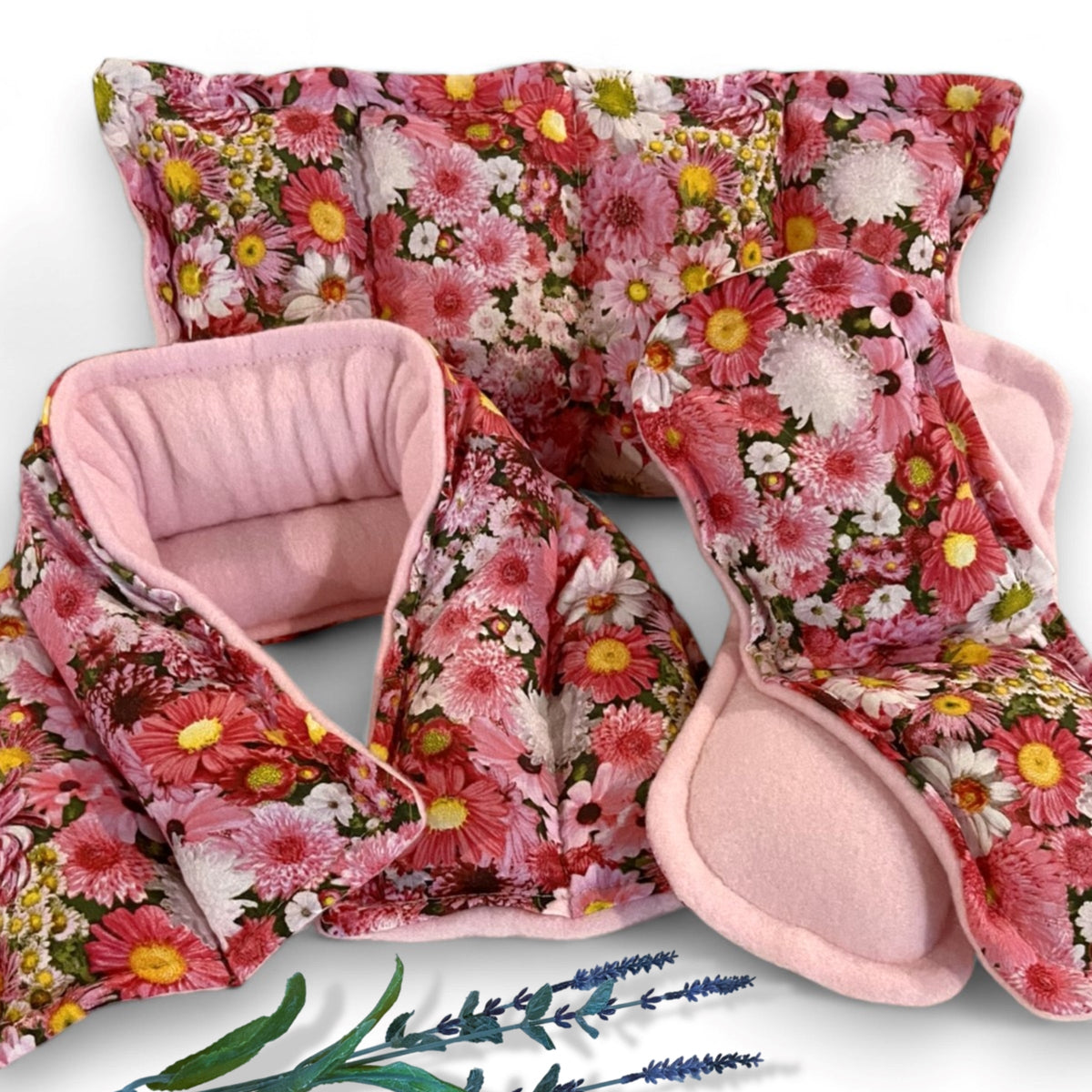 Hot or Cold Pack Kit, Neck Wrap, Lower Back, Foot Warmers Microwave Heating Pads